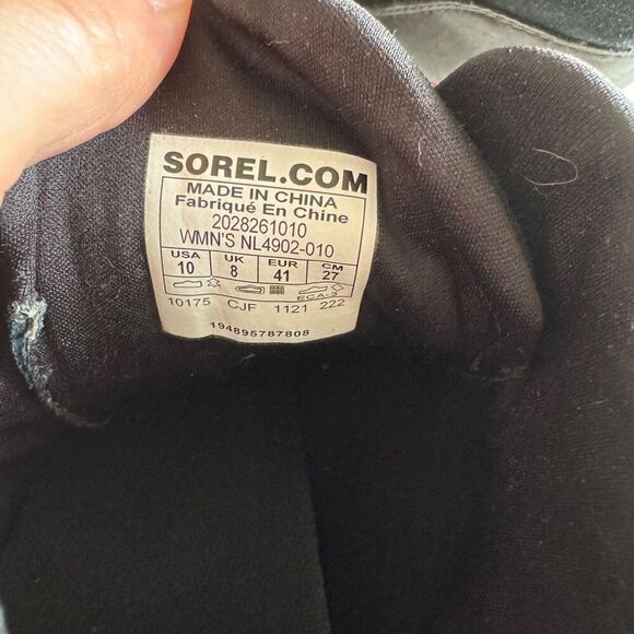 Sorel Women's Evie Sport Lace Bootie black size 10 - Picture 10 of 10